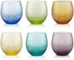 MULTICOLOR SET 6 BICCHIERI COLORI ASSORT. IVV