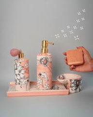 MAMI MILANO -  NASO & MATITA DISPENSER  ROSA/ORO PER SAPONE LIQUIDO