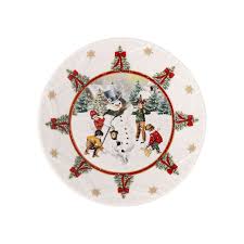 TOY'S FANTASY COPPA CON OMINO DI NEVE E BAMBINI NATALE VILLEROY & BOCH