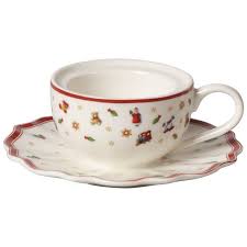 TOY'S DELIGHT PORTACANDELA TAZZA DA CAFFE' NATALE VILLEROY & BOCH