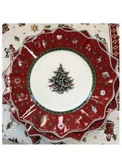 TOY'S DELIGHT SET 4 POSTI TAVOLA ROSSI 12 PEZZI NATALE VILLEROY & BOCH