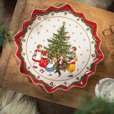 TOY'S FANTASY PIATTO PASTICCERIA ALBERO C/BIMBI DANZANO NATALE VILLEROY & BOCH